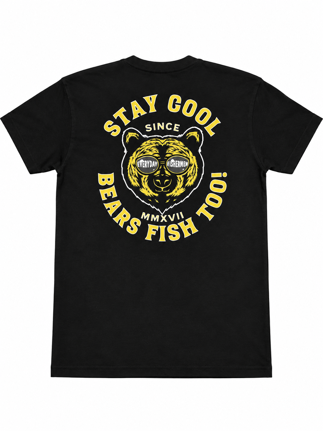 Stay Cool Bears Fish Too! - Black