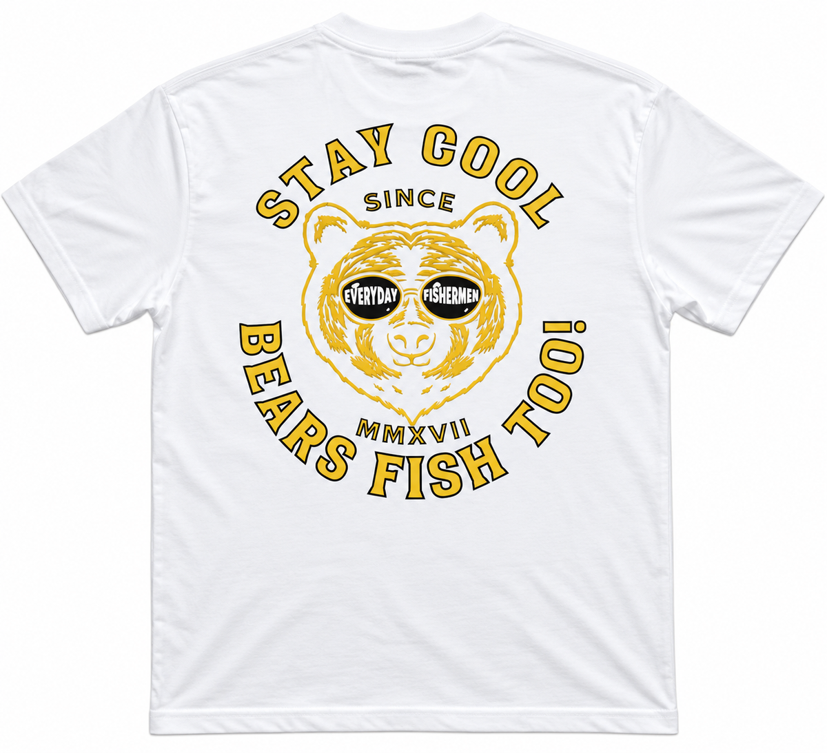 Stay Cool Bears Fish Too! - White